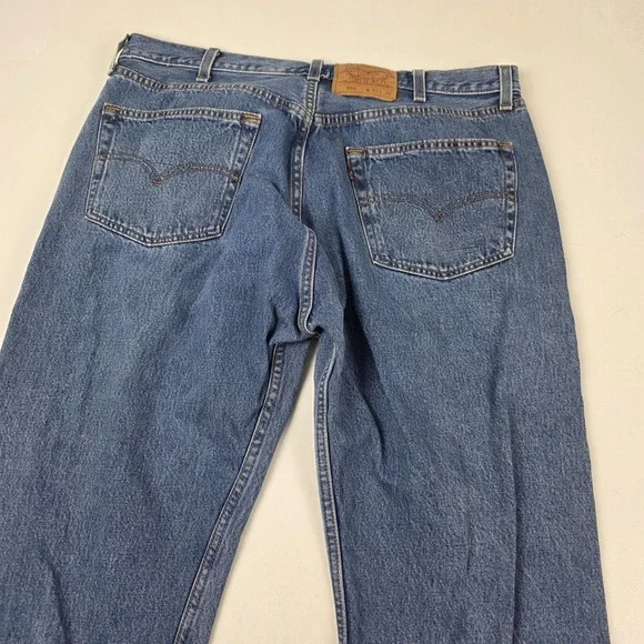 Vintage Levis 501 Jeans Mens 40x30 Denim Medium Wash Button Fly Made USA 90s